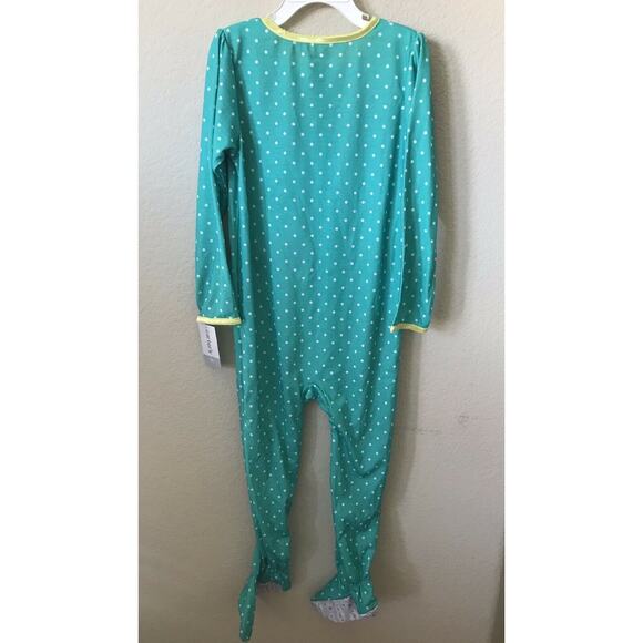 Carter's Polka Dot Dog 1 Piece Footed Zip Up Long Sleeve Pajamas Sleeper Size 5T - Picture 3 of 3